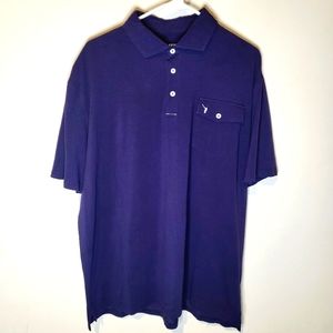 No Laying Up Pocket Performance Golf Polo Shirt Navy Size XXL NLU